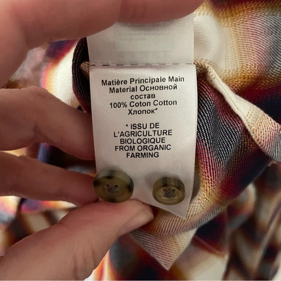 Isabel Marant Etoile Jancis Checked Cotton Shirt Blouse Size 40(L) - Picture 9 of 10